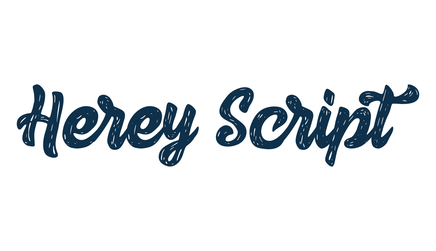 Herey Script, various font preview