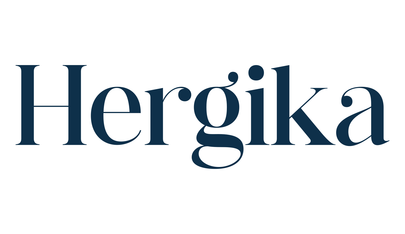 Hergika, basic serif font preview