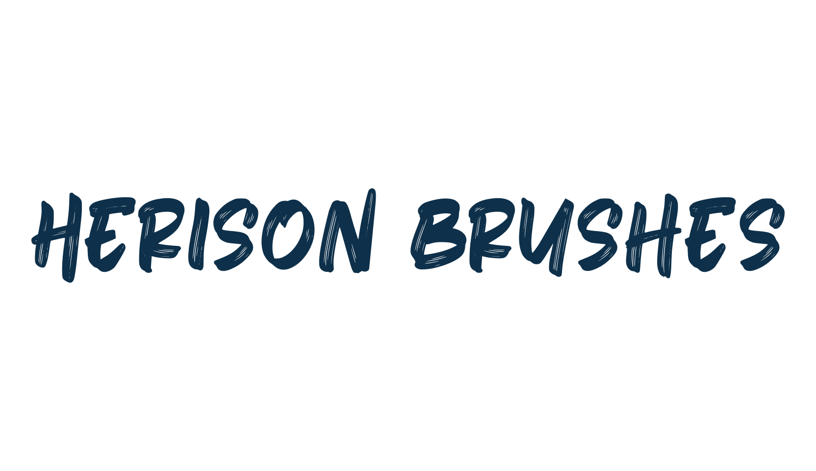 Herison Brushes, script brush fancy decorative calligraphy font preview