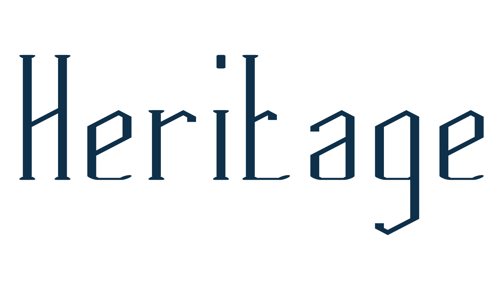 Heritage (heritage), various font preview