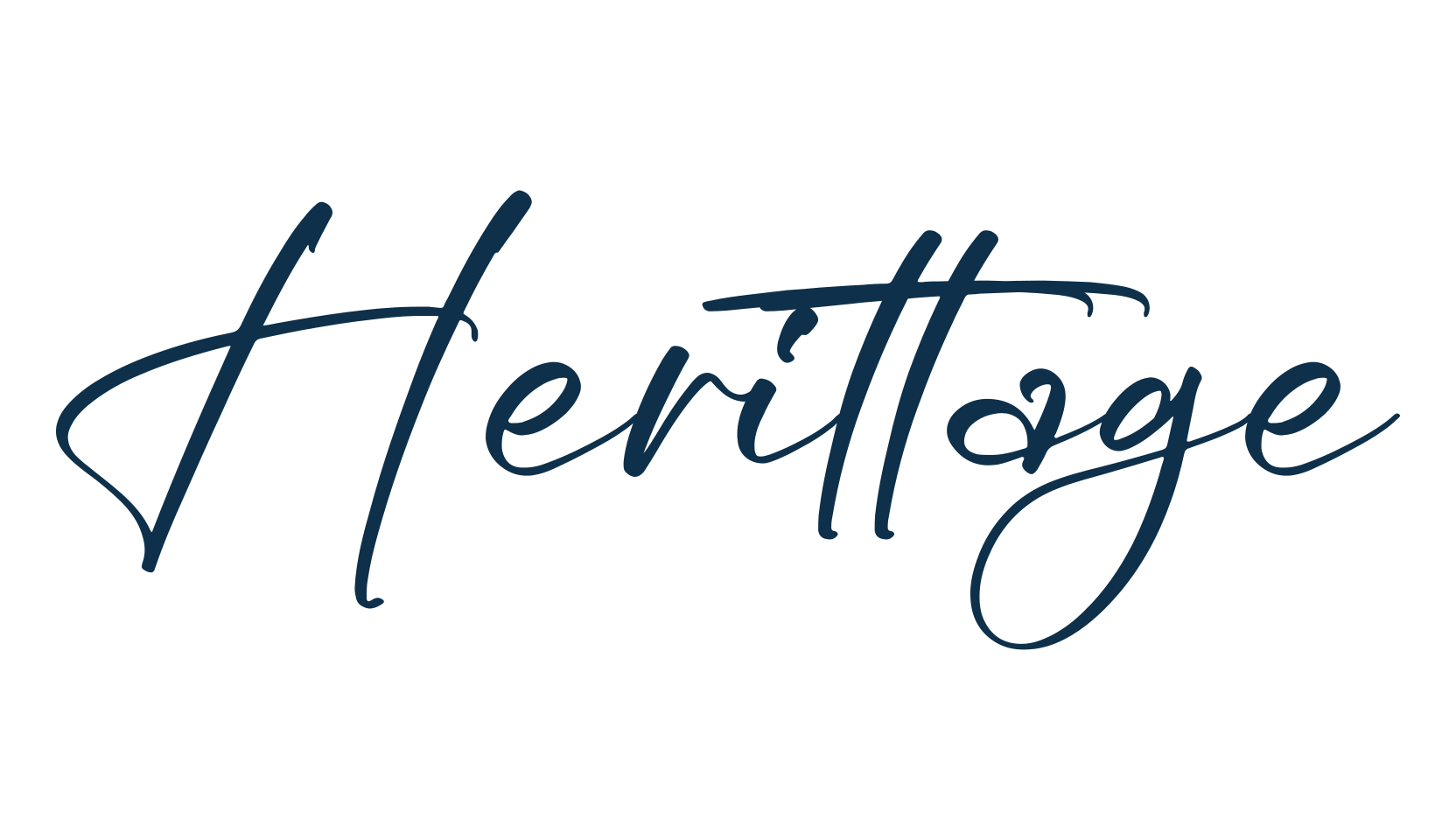 Herittage, handwriting font preview