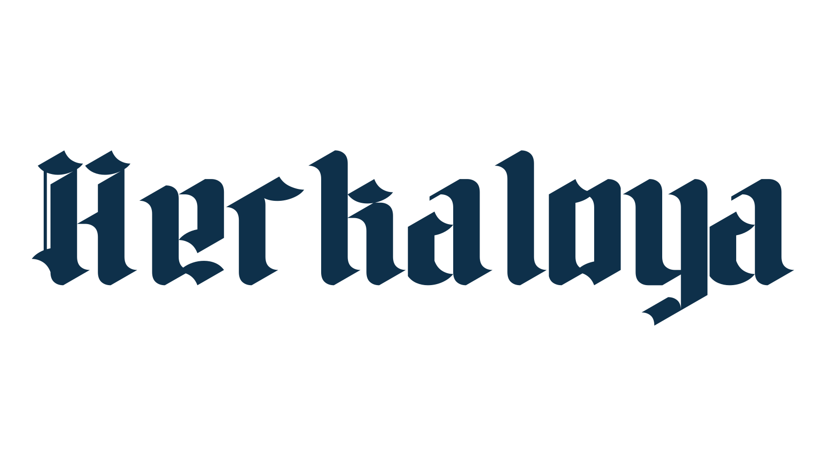 Herkaloya, gothic modern font preview
