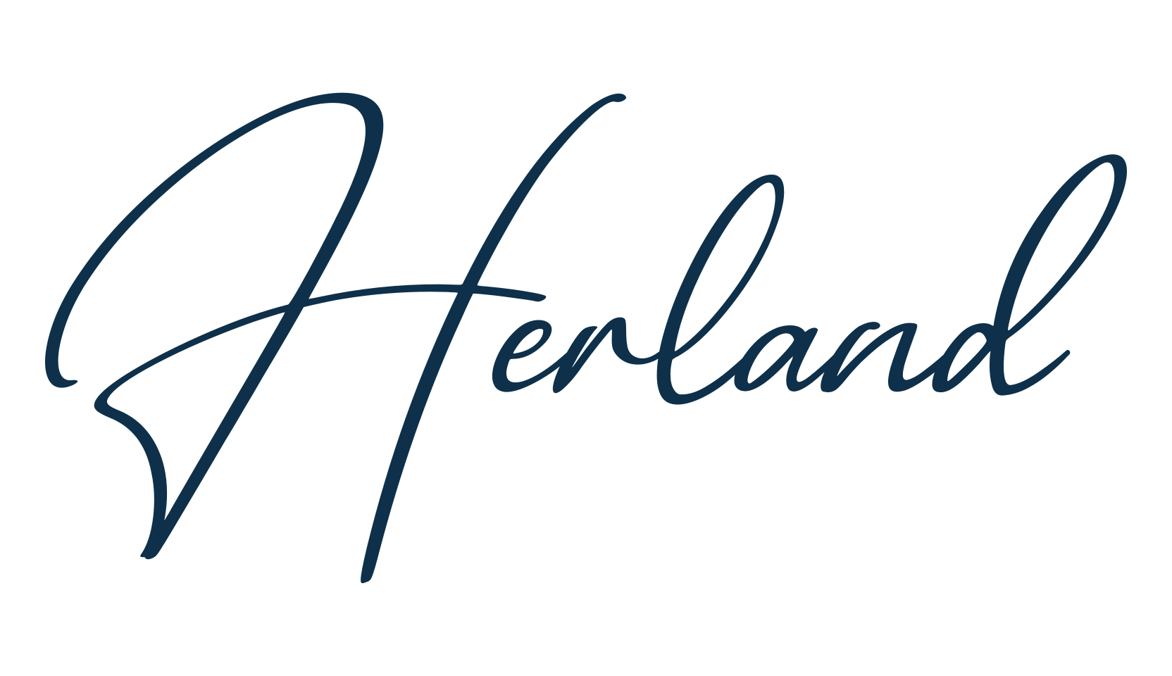 Herland, script handwritten fancy decorative calligraphy font preview