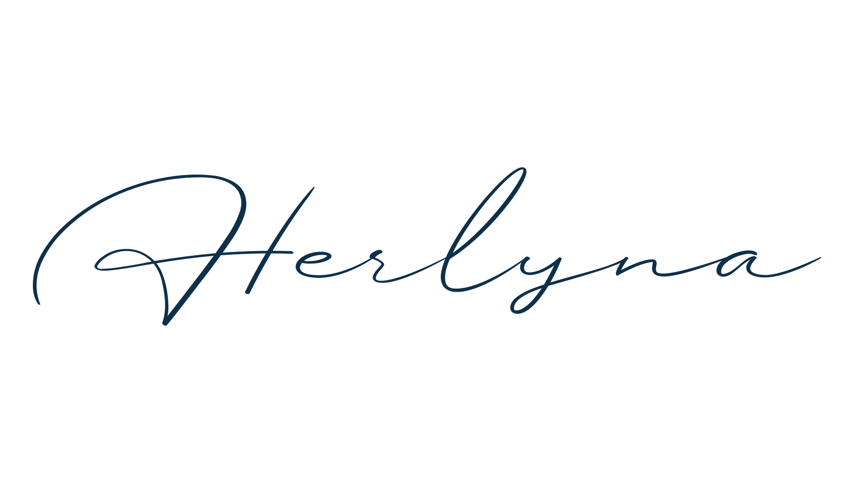 Herlyna, handwriting font preview