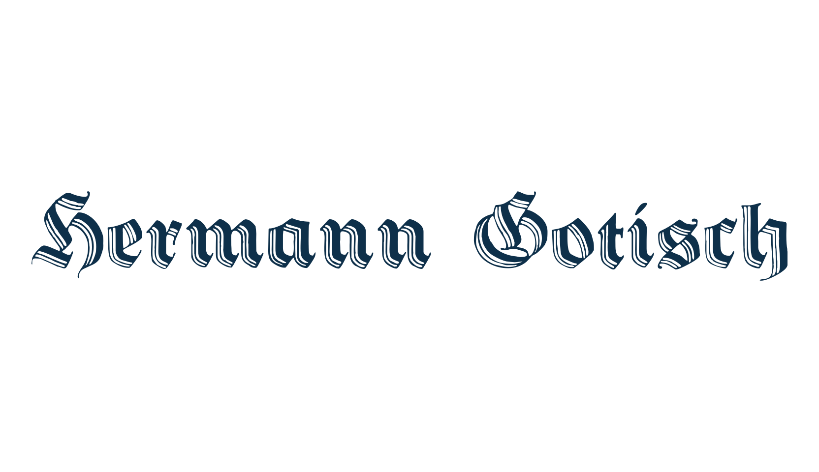 Hermann Gotisch, gothic modern font preview
