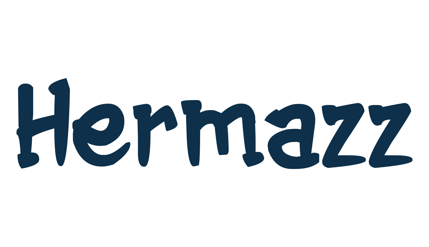Hermazz, cartoon font preview