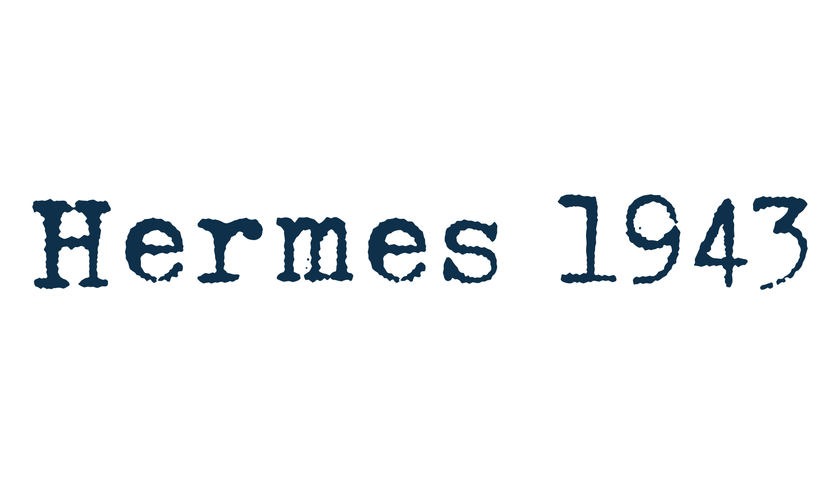 Hermes 1943, fancy typewriter decorative font preview