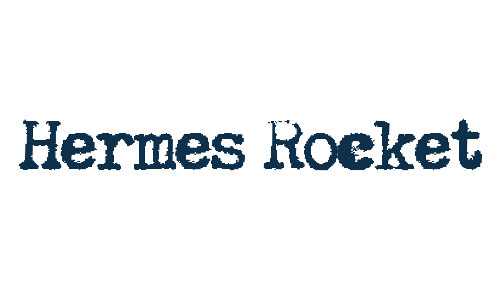 Hermes Rocket, typewriter font preview