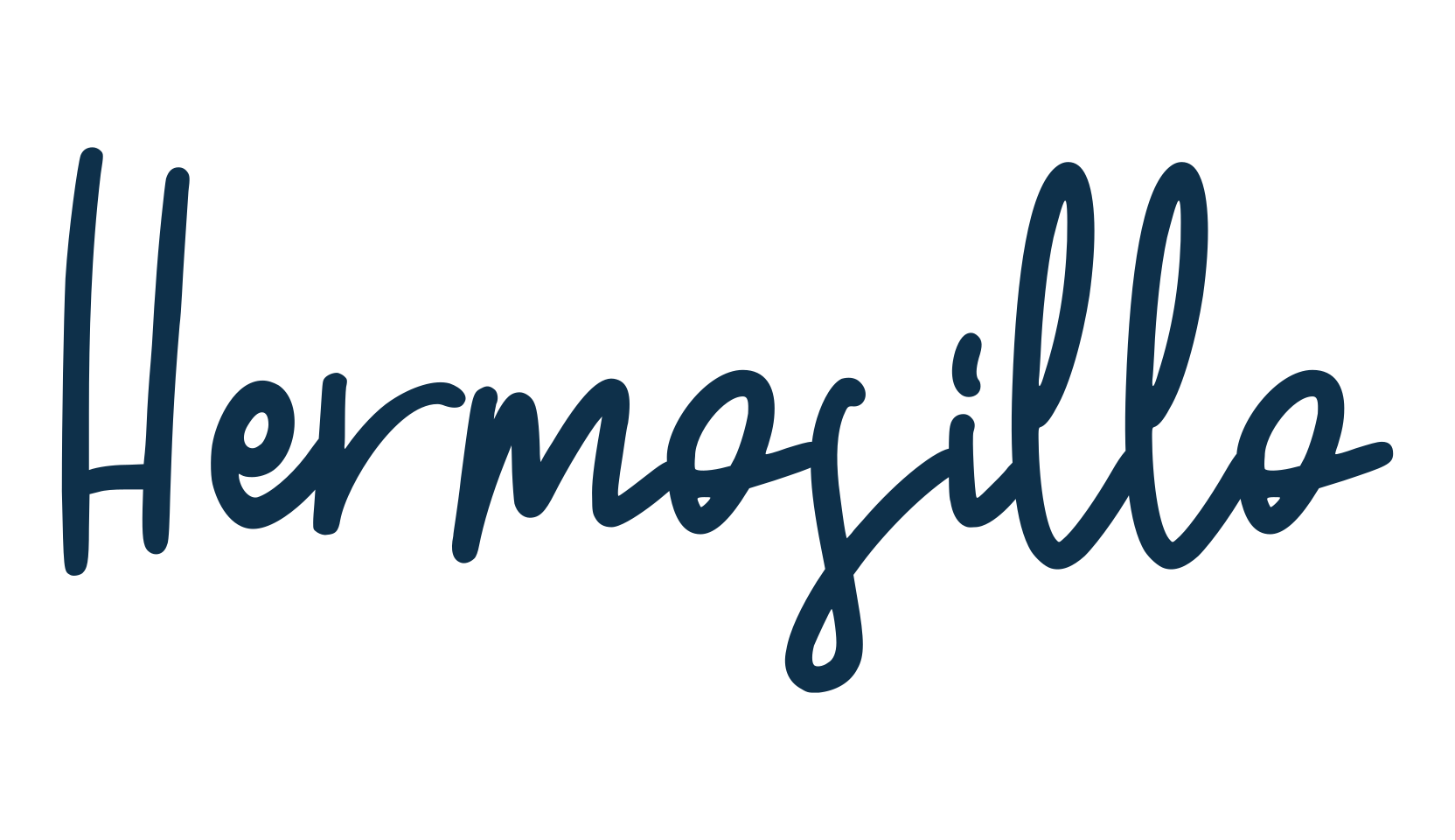 Hermosillo, handwriting font preview