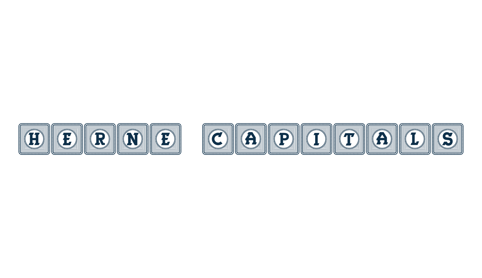 Herne Capitals, initials font preview