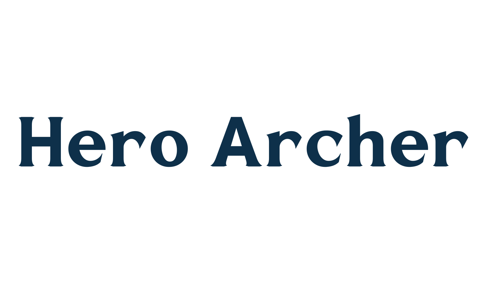 Hero Archer, serif font preview