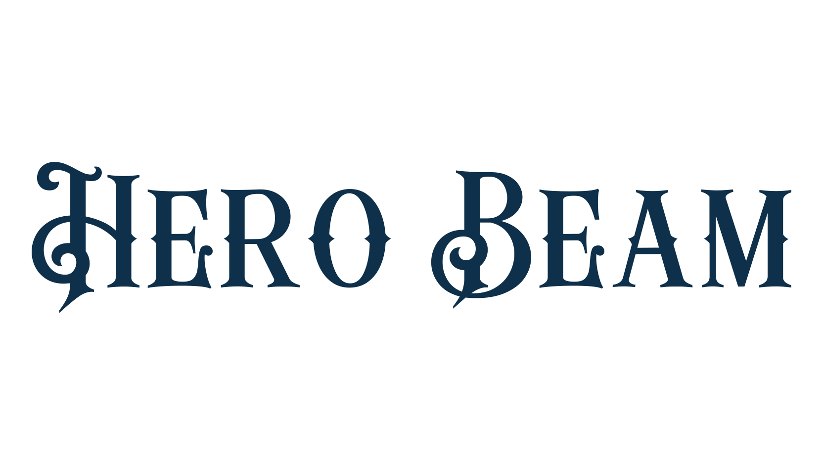 Hero Beam, retro font preview
