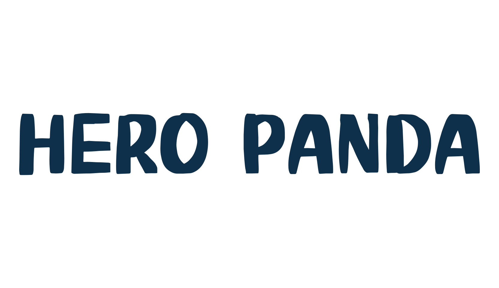 Hero Panda, cartoon font preview