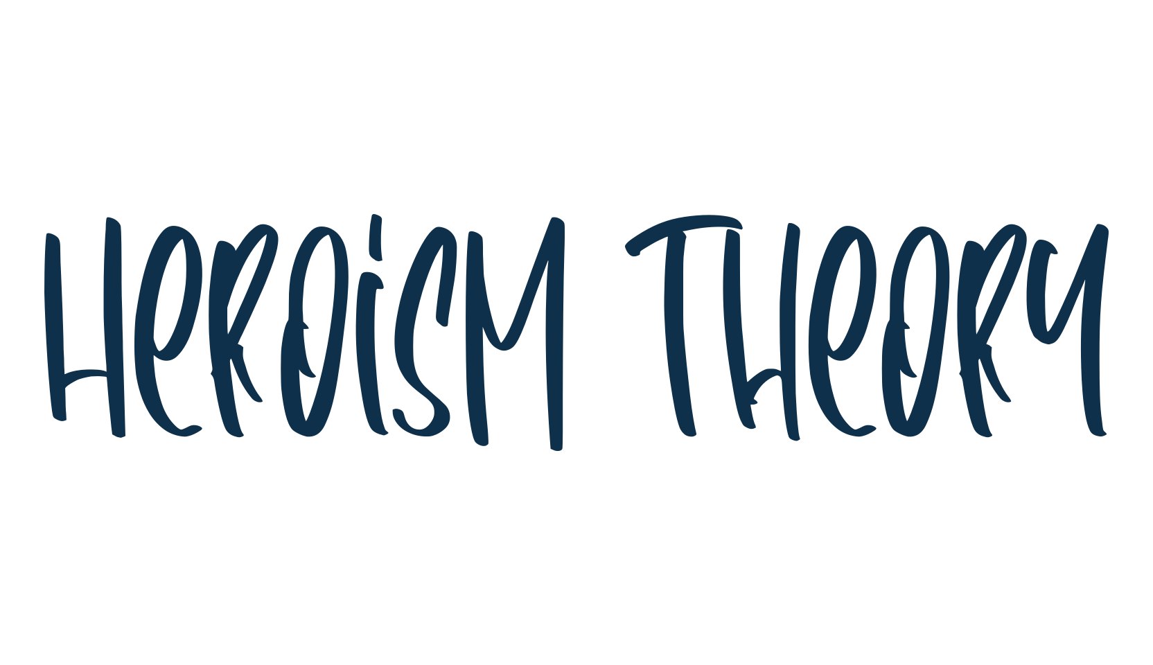 Heroism Theory, script handwritten fancy decorative calligraphy font preview