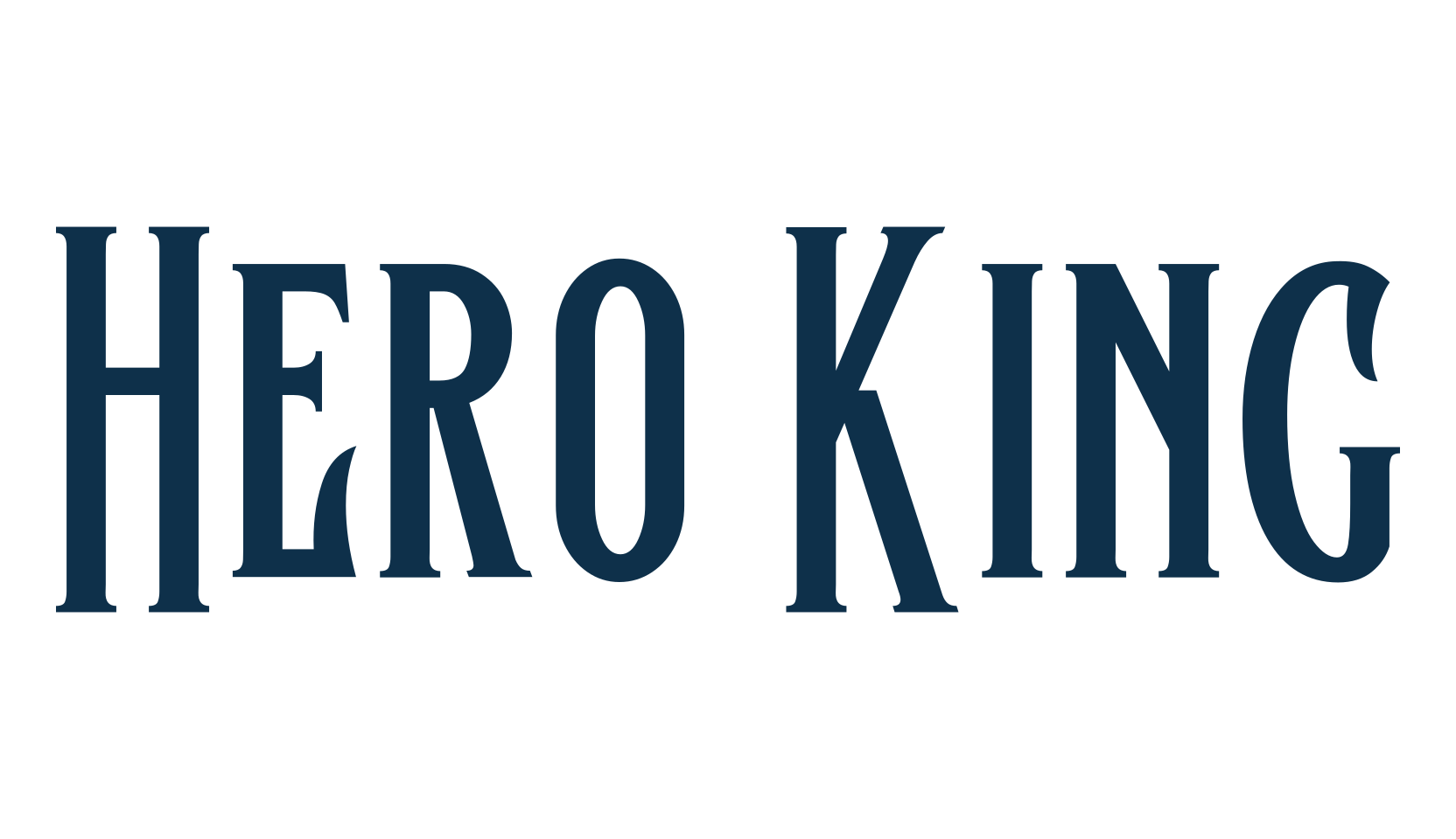 Hero King, modern font preview