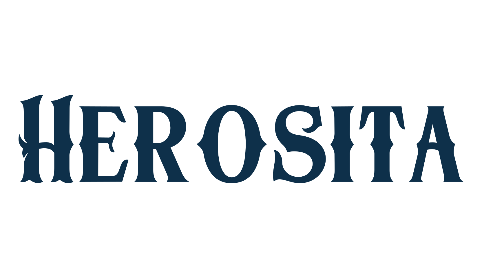 Herosita, fancy retro decorative font preview