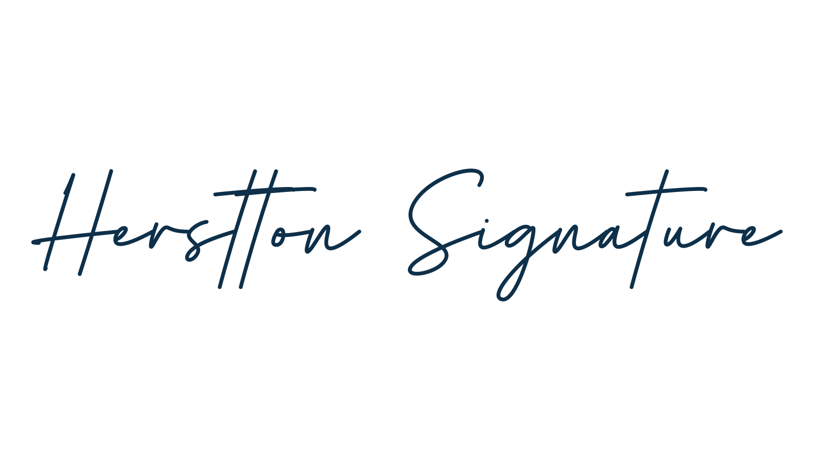 Herstton Signature, script handwritten fancy decorative calligraphy font preview