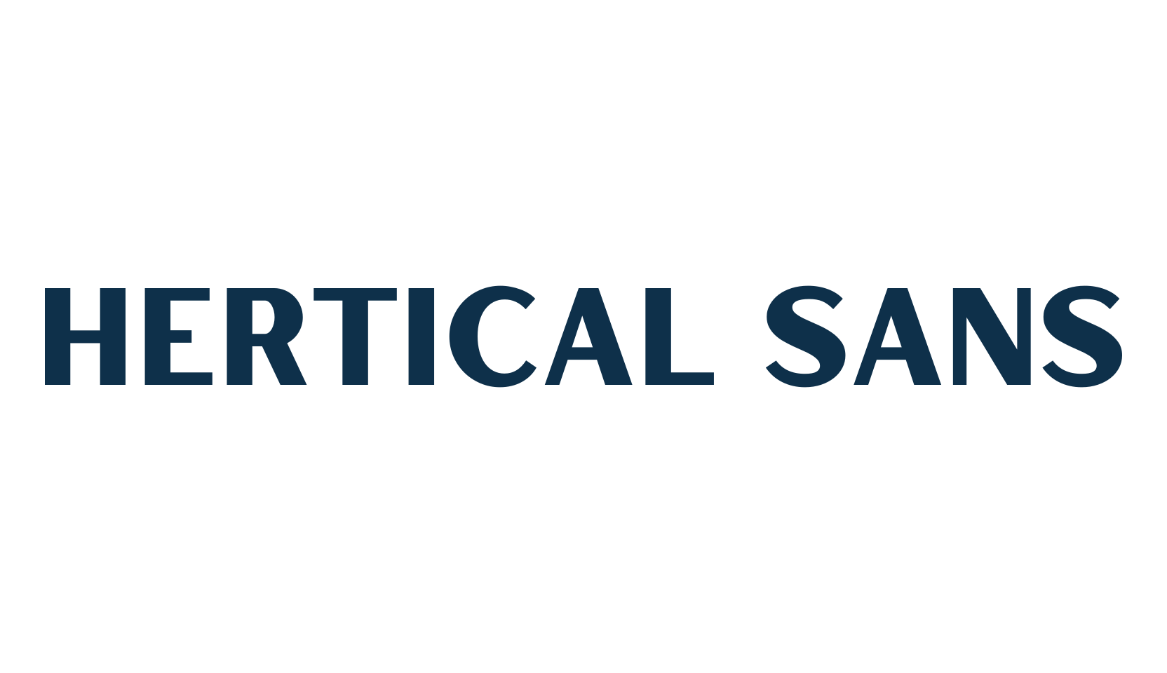 Hertical Sans, sans serif font preview