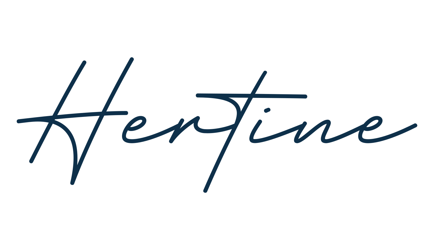 Hertine, script handwritten fancy decorative calligraphy font preview