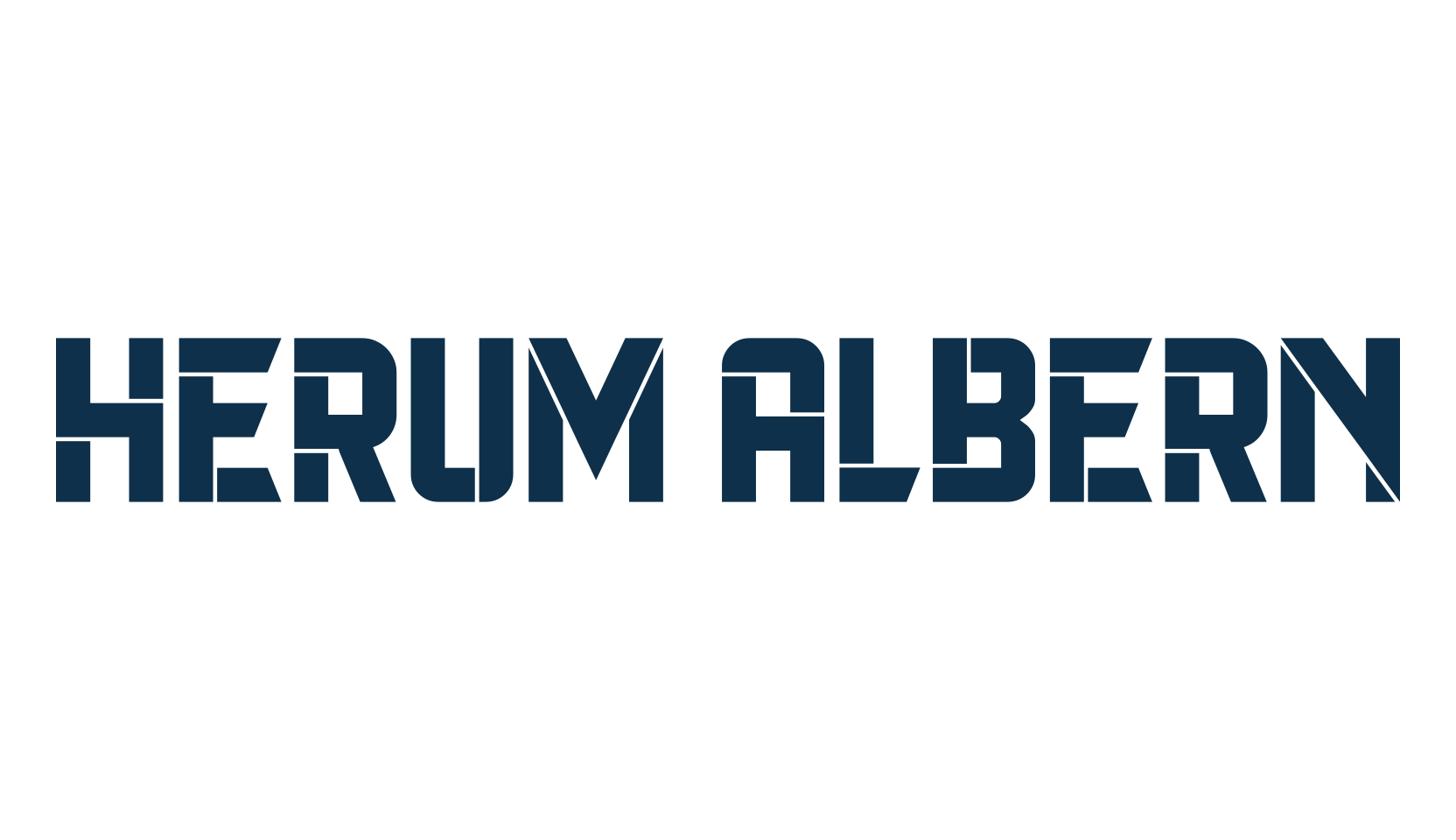 Herum Albern, fancy various techno sci-fi font preview