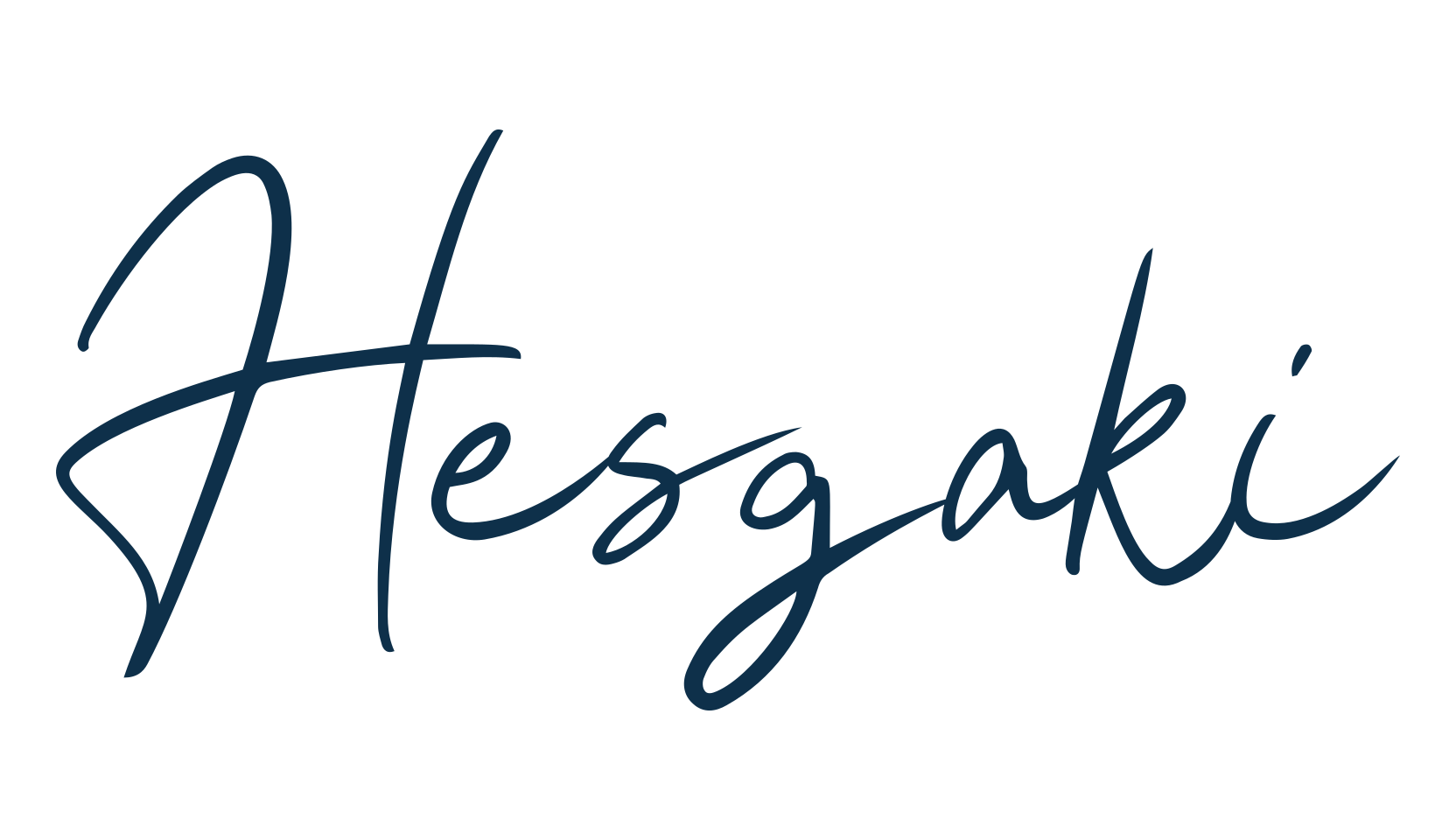 Hesgaki, handwriting font preview
