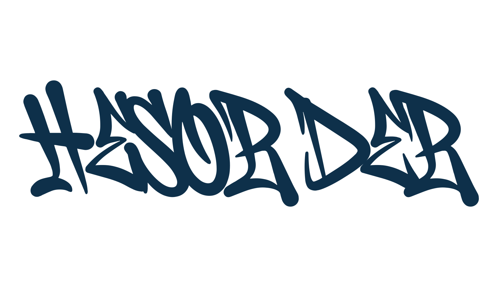 Hesorder, graffiti font preview