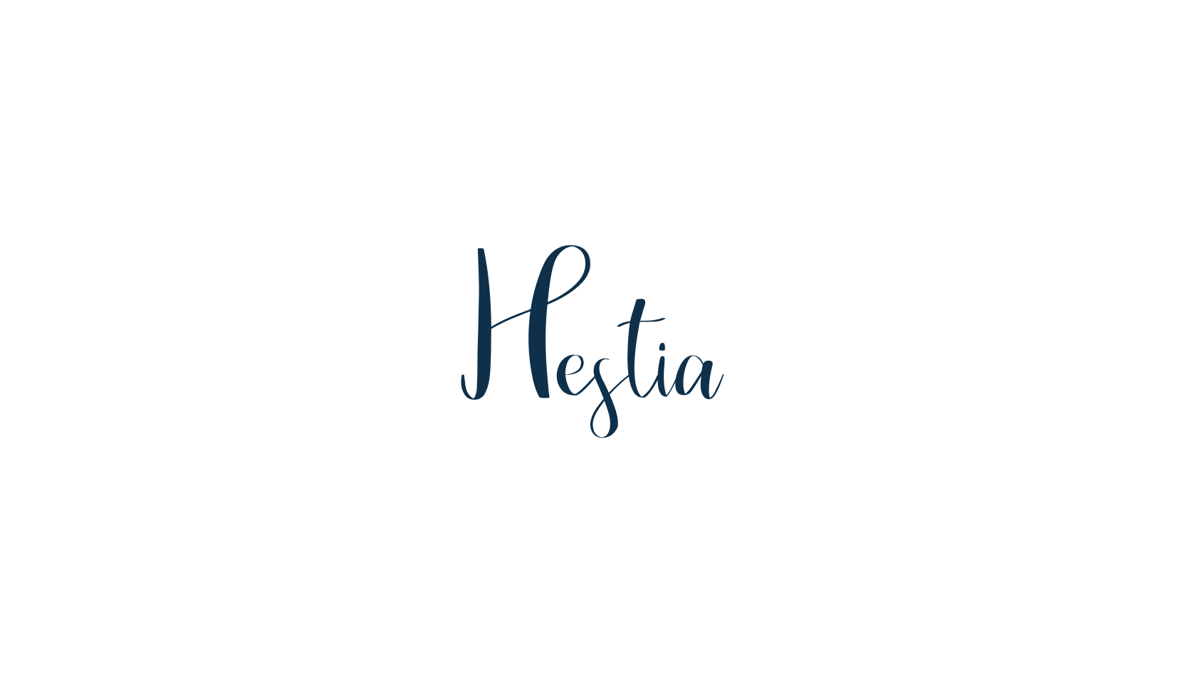 Hestia, script calligraphy fancy decorative font preview