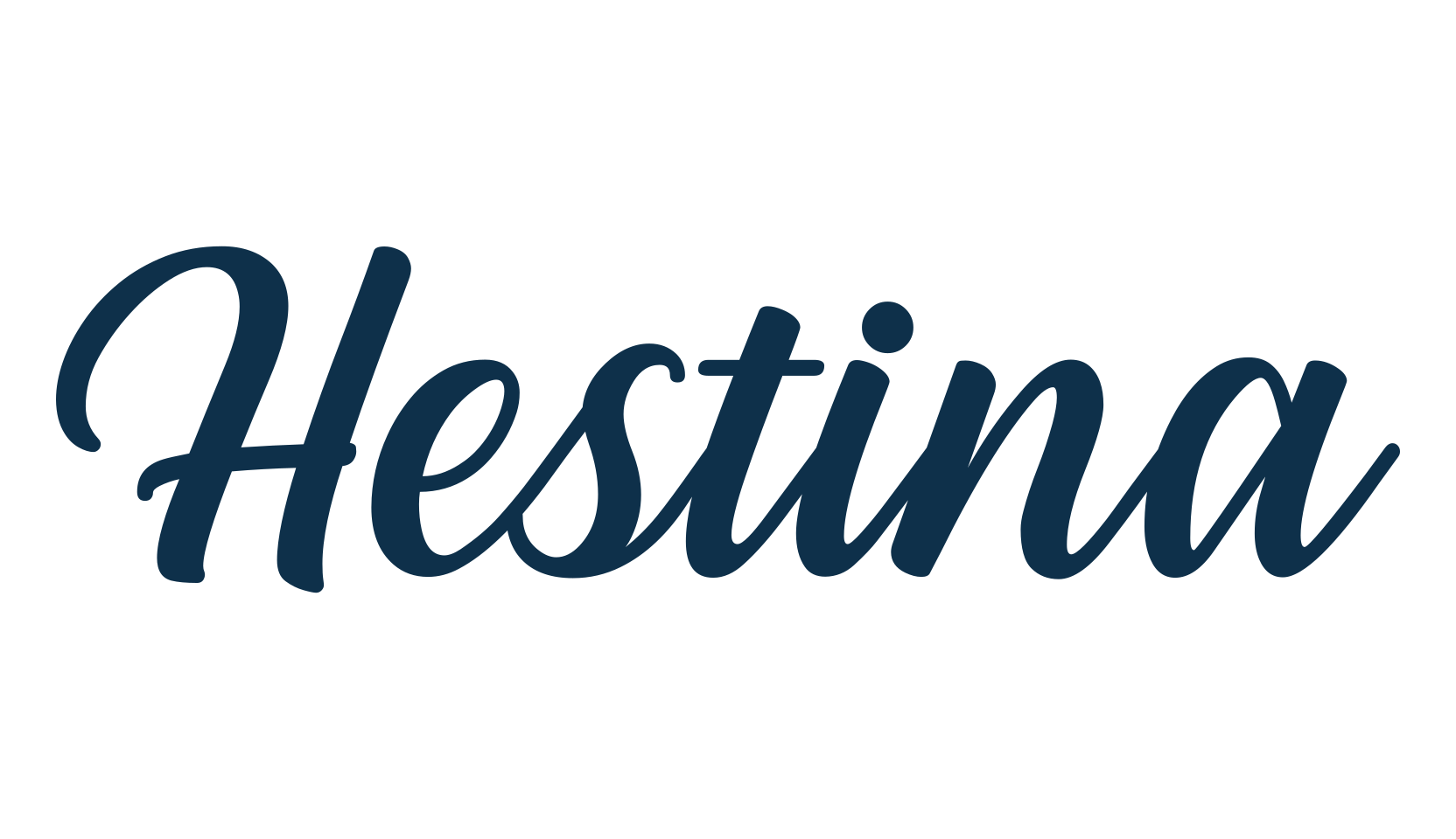 Hestina, calligraphy font preview