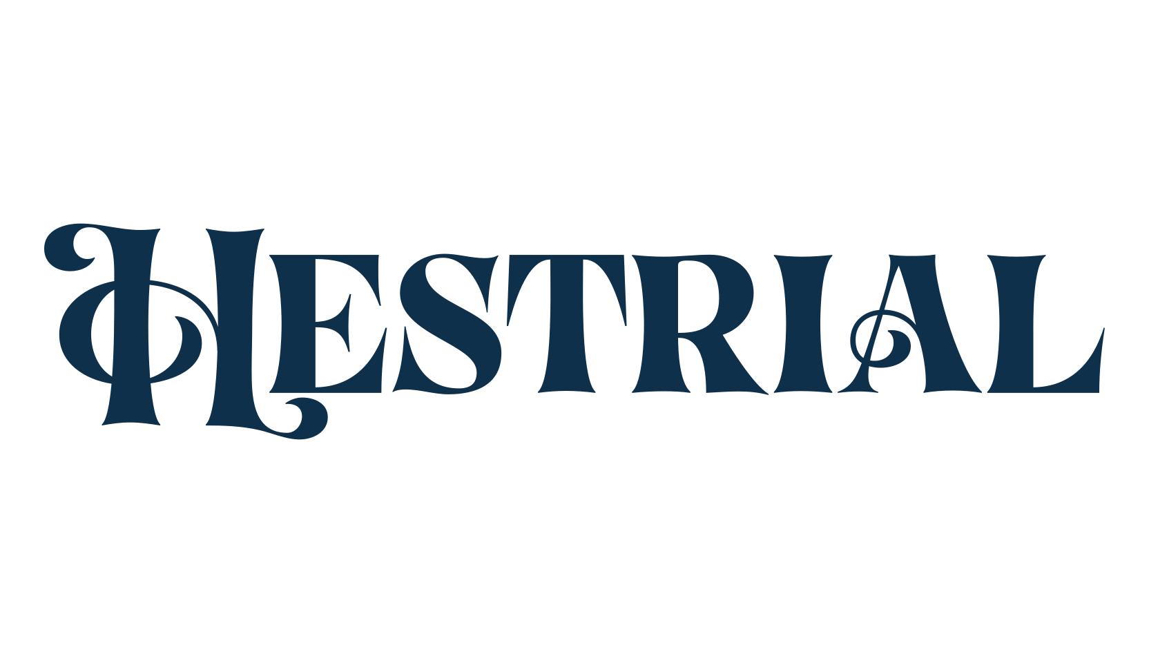 Hestrial, retro font preview