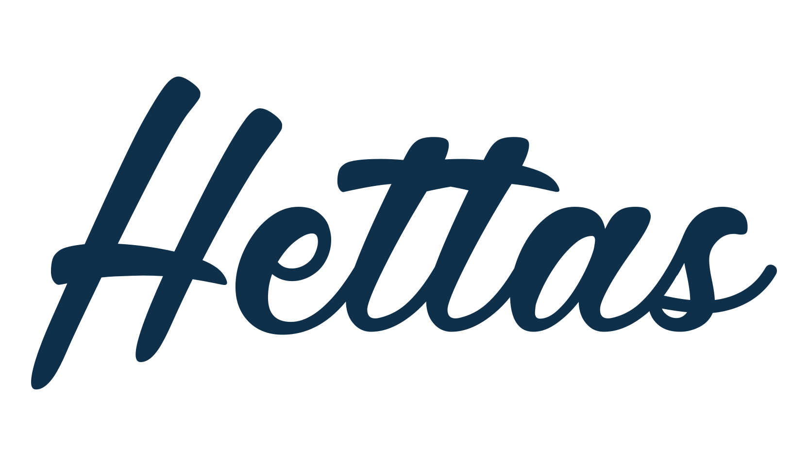 Hettas, script brush fancy decorative calligraphy font preview