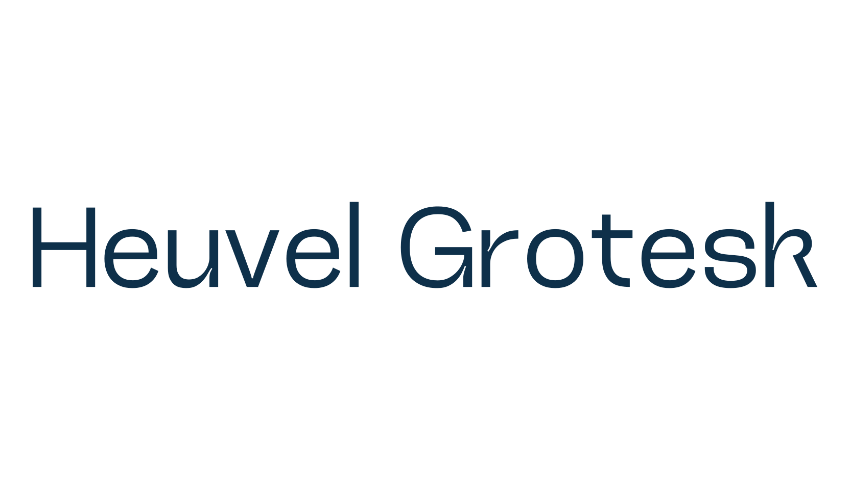 Heuvel Grotesk, sans serif font preview