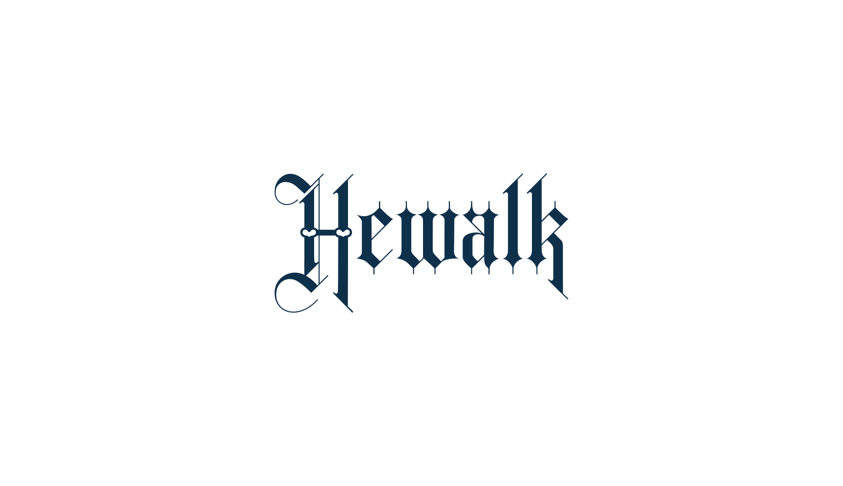 Hewalk, gothic medieval font preview