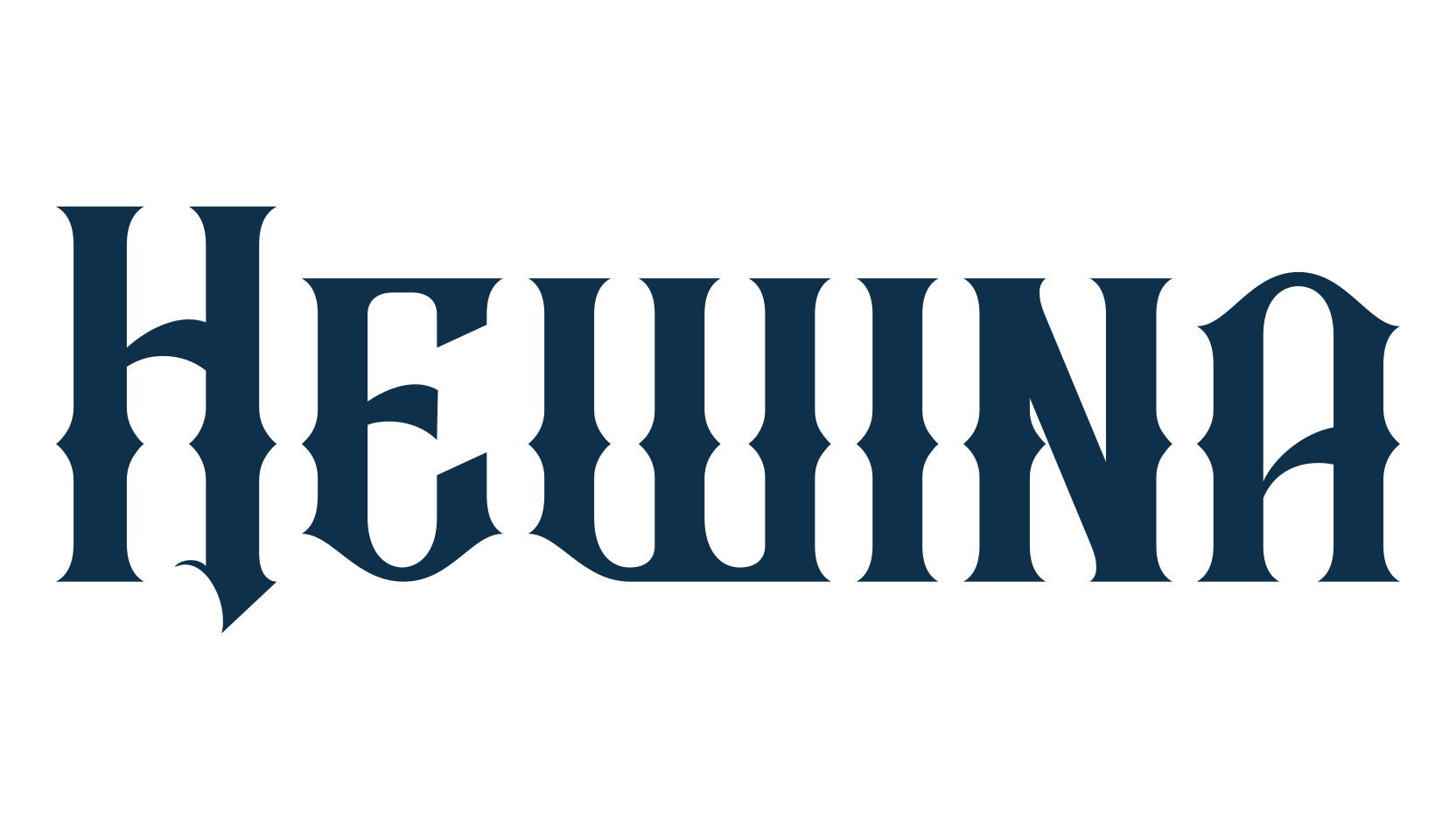 Hewina, gothic modern font preview