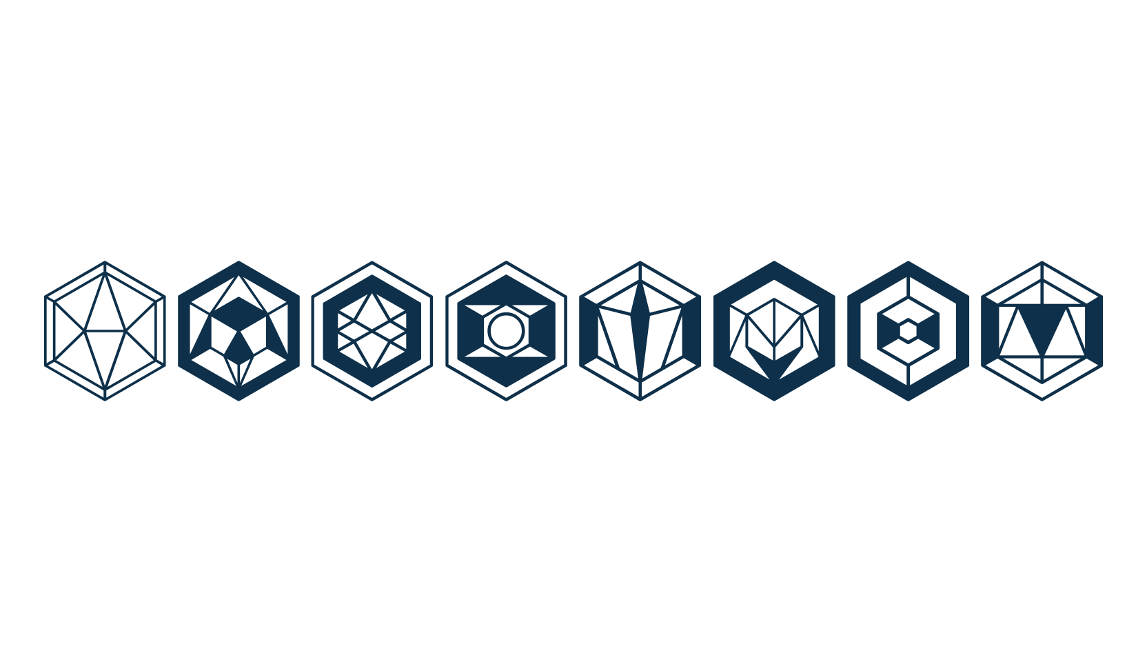 Hexagons, display market font preview