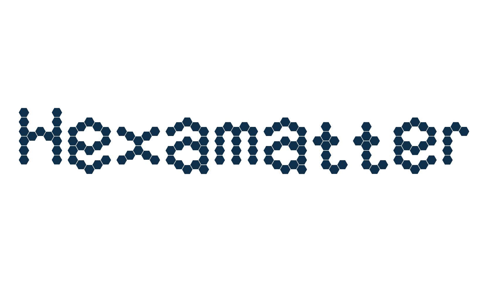 Hexamatter, fancy various techno sci-fi font preview