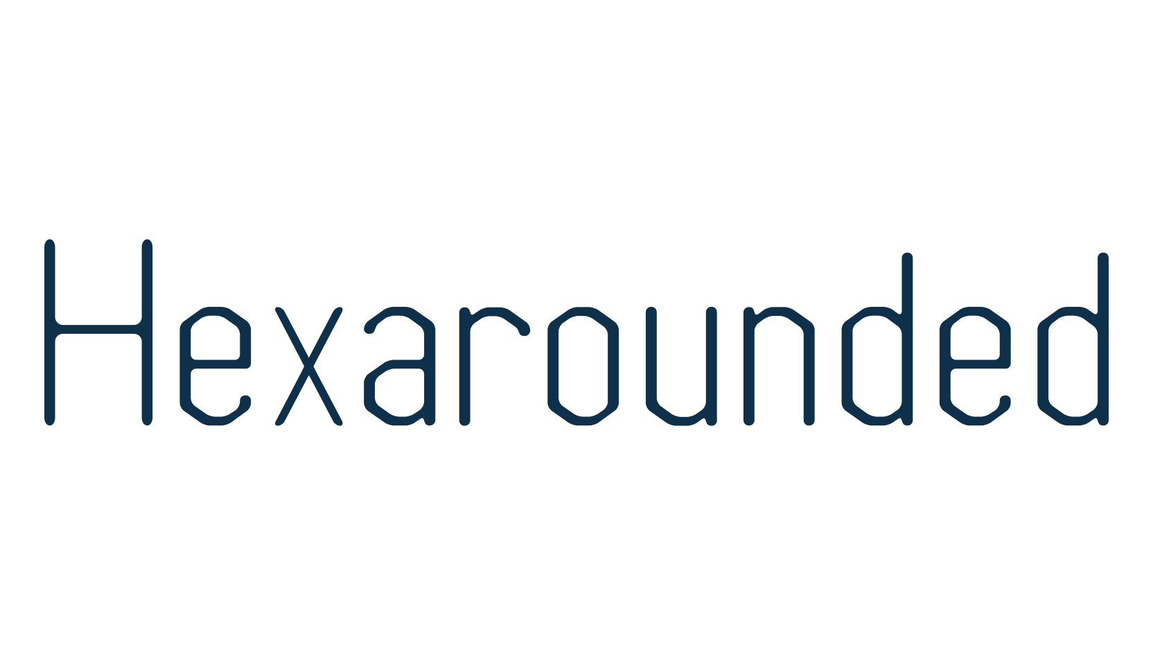 Hexarounded, various font preview