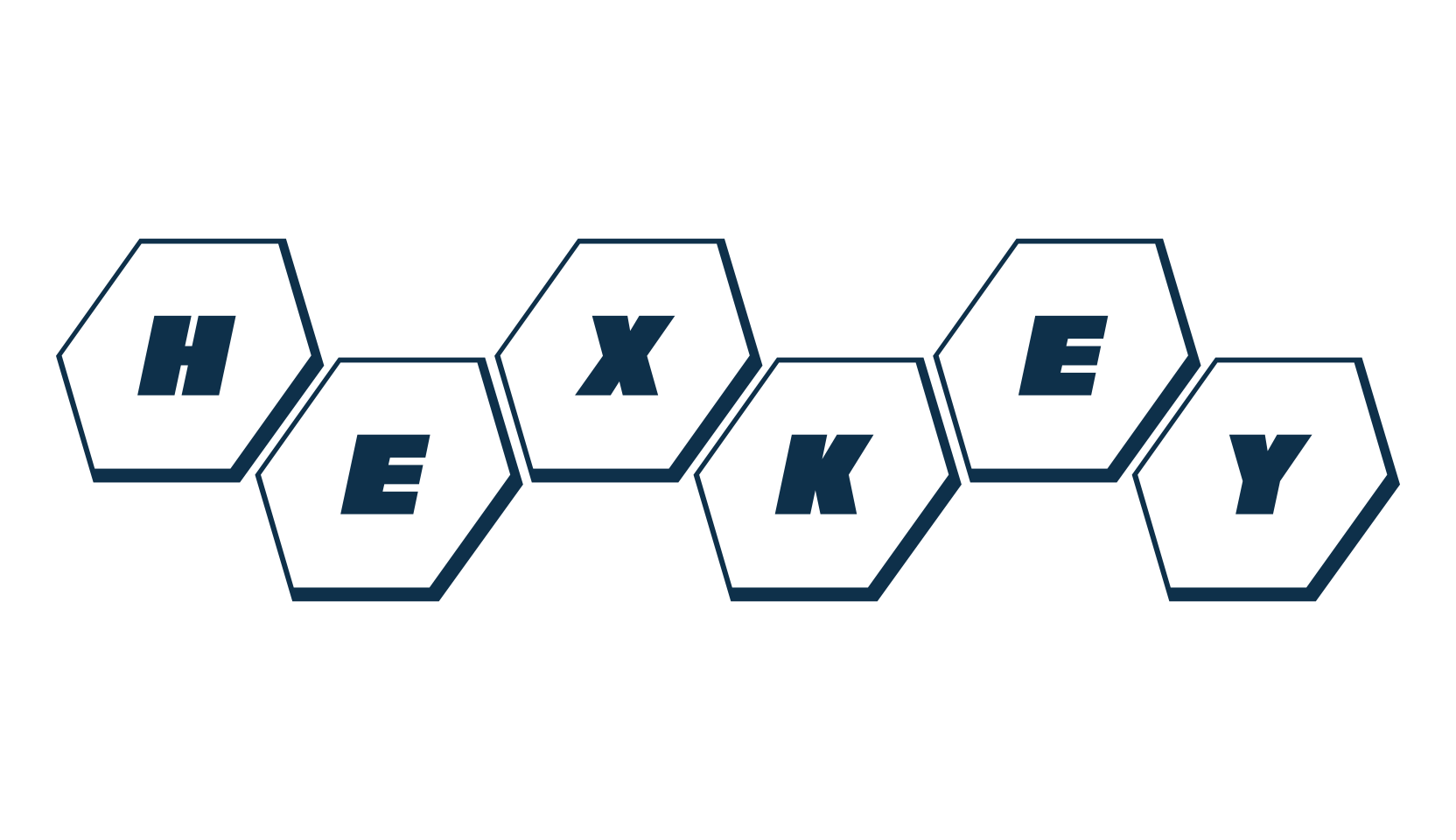 HeXkEy, fancy various techno sci-fi font preview