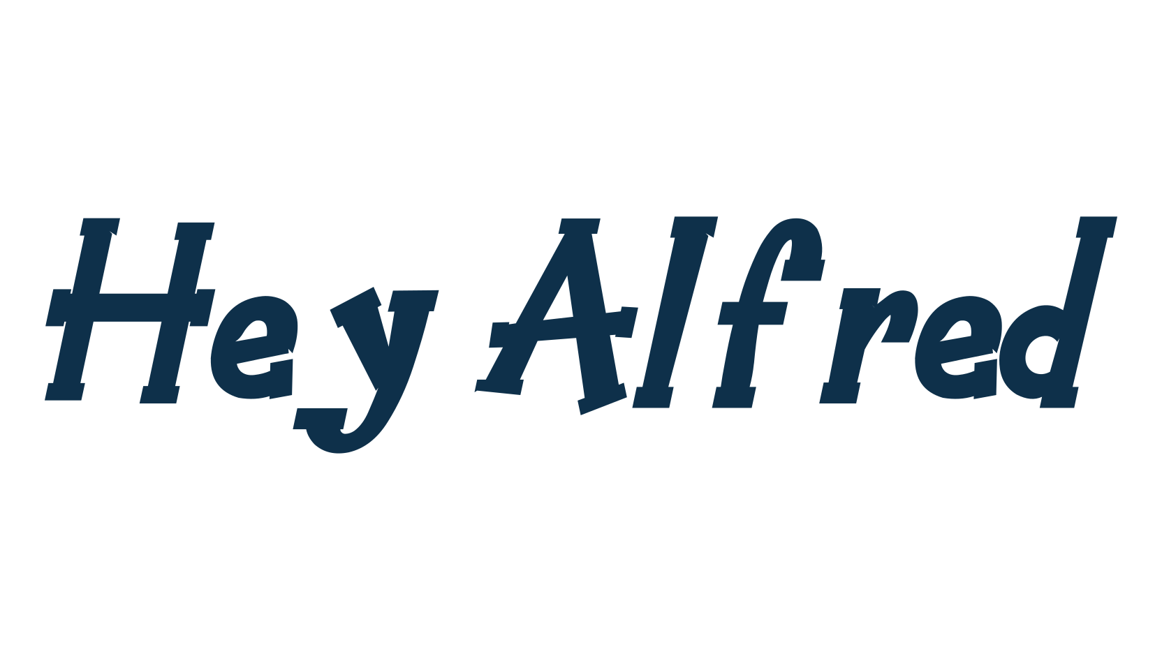 Hey Alfred, fancy cartoon decorative font preview