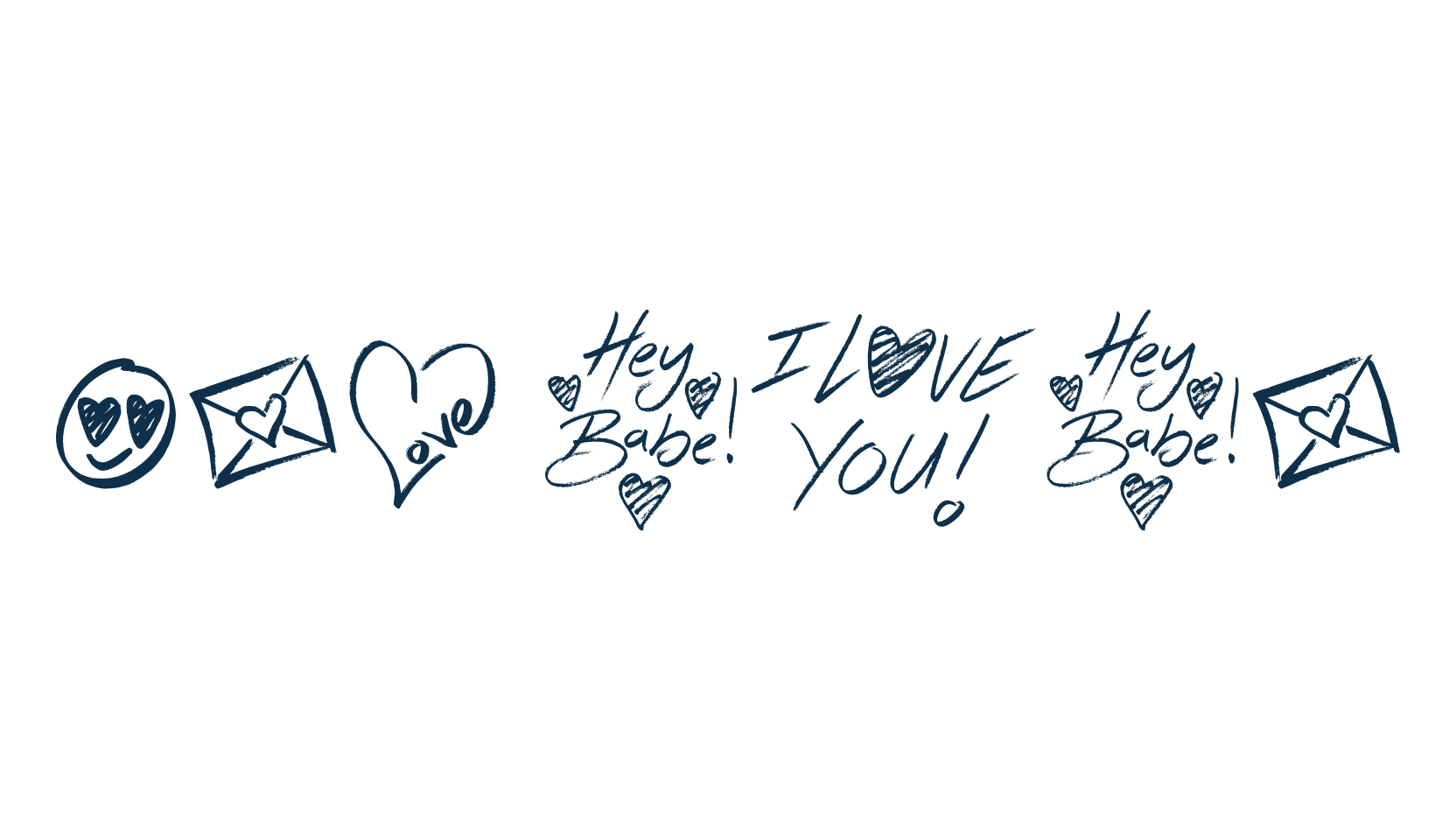 Hey Babe, display market font preview