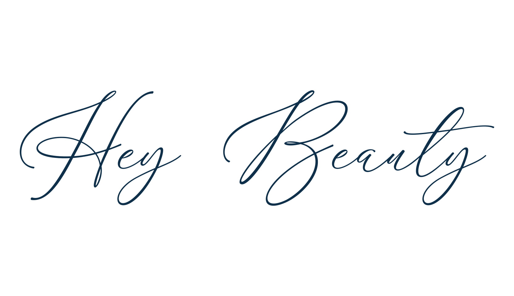 Hey Beauty, script calligraphy fancy decorative font preview