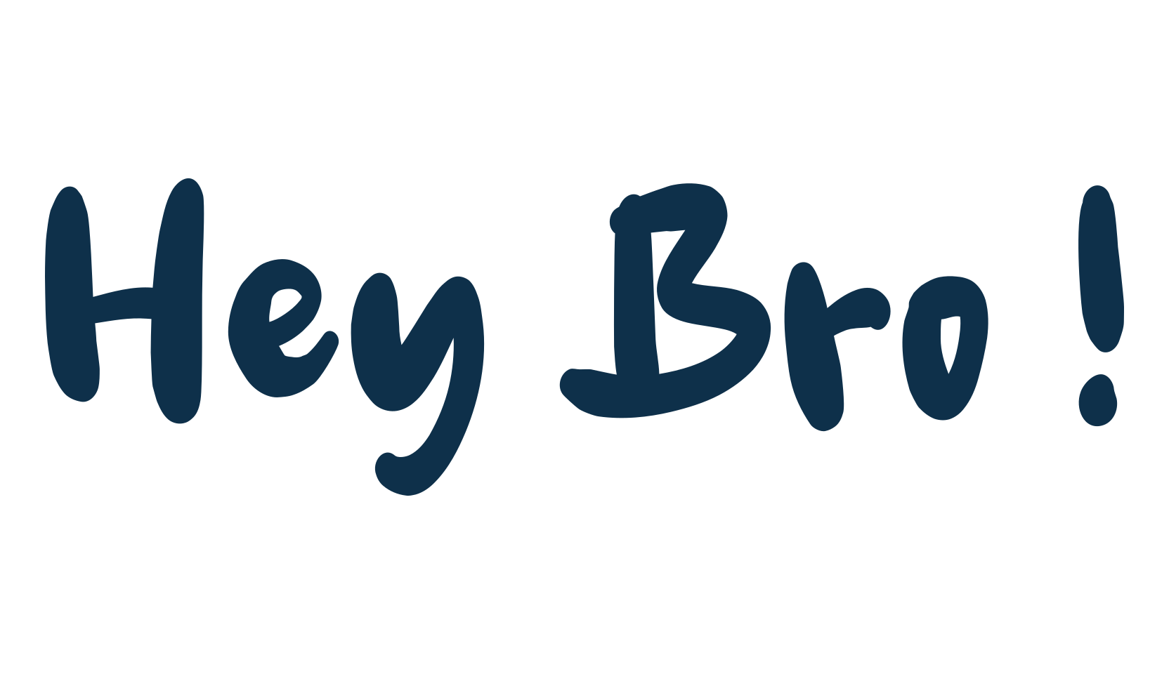Hey Bro !, handwriting font preview