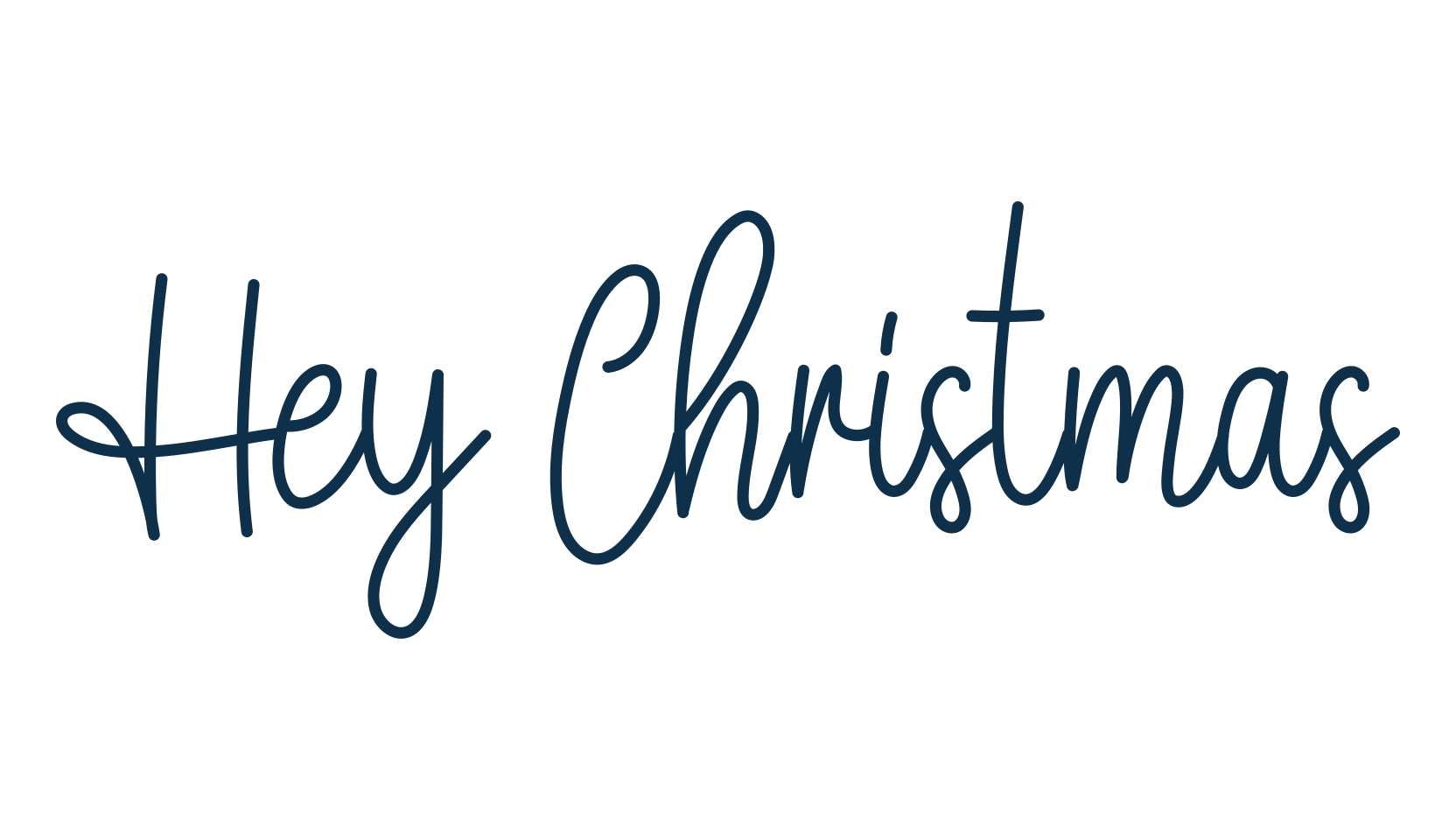 Hey Christmas, script handwritten fancy decorative calligraphy font preview