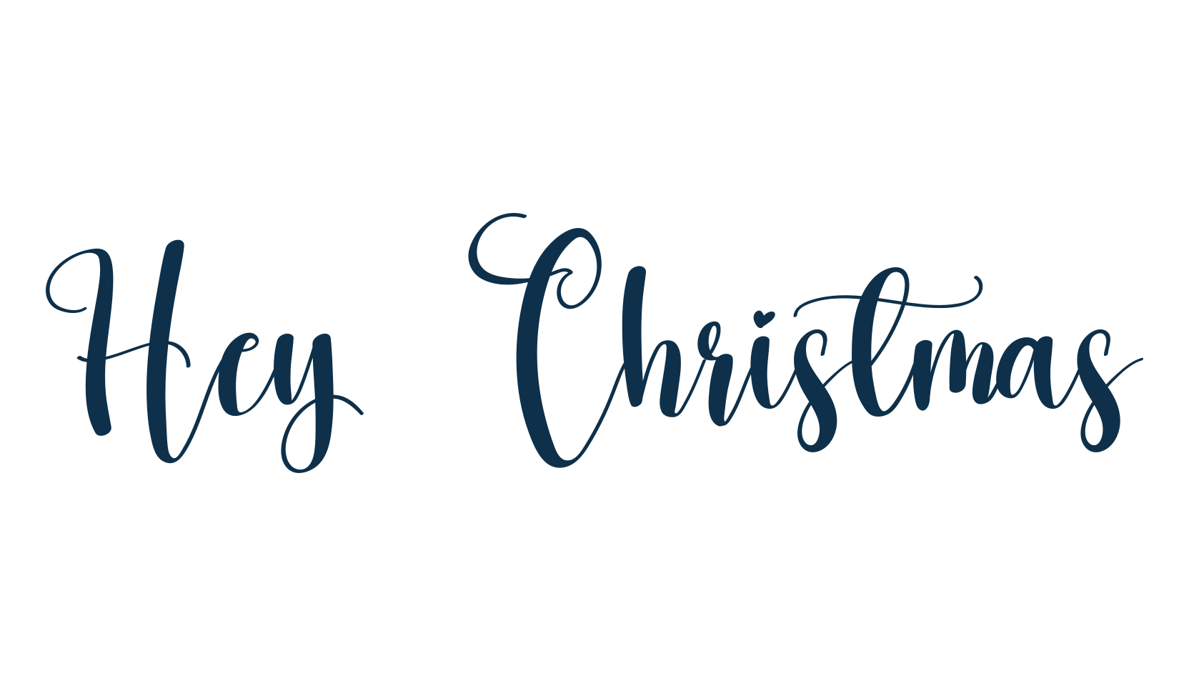 Hey Christmas (hey-christmas), calligraphy font preview