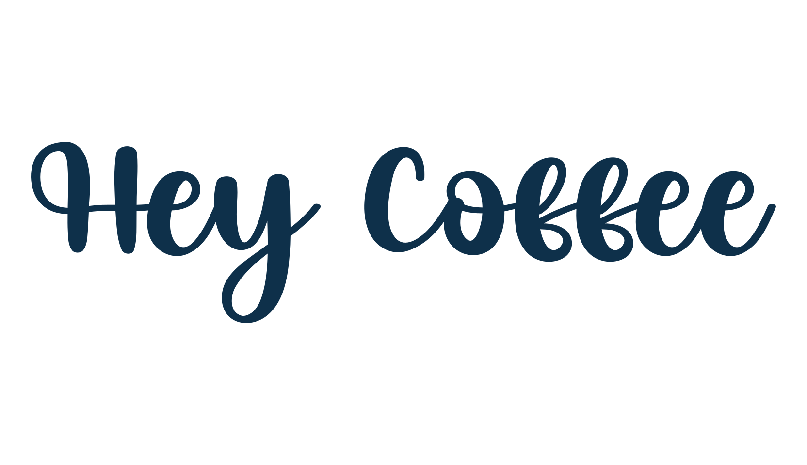 Hey Coffee, various font preview