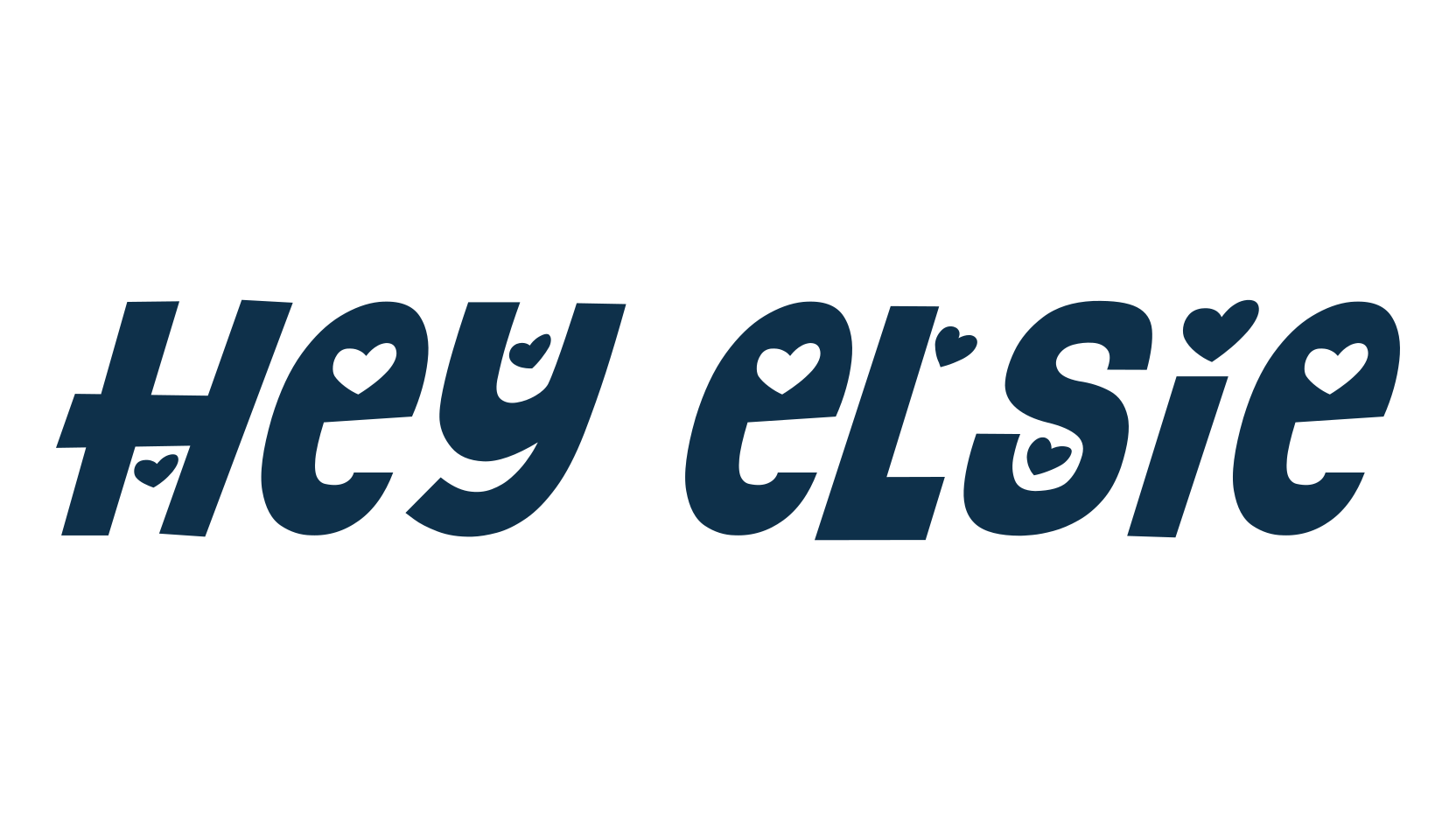 Hey Elsie, fancy cartoon decorative font preview