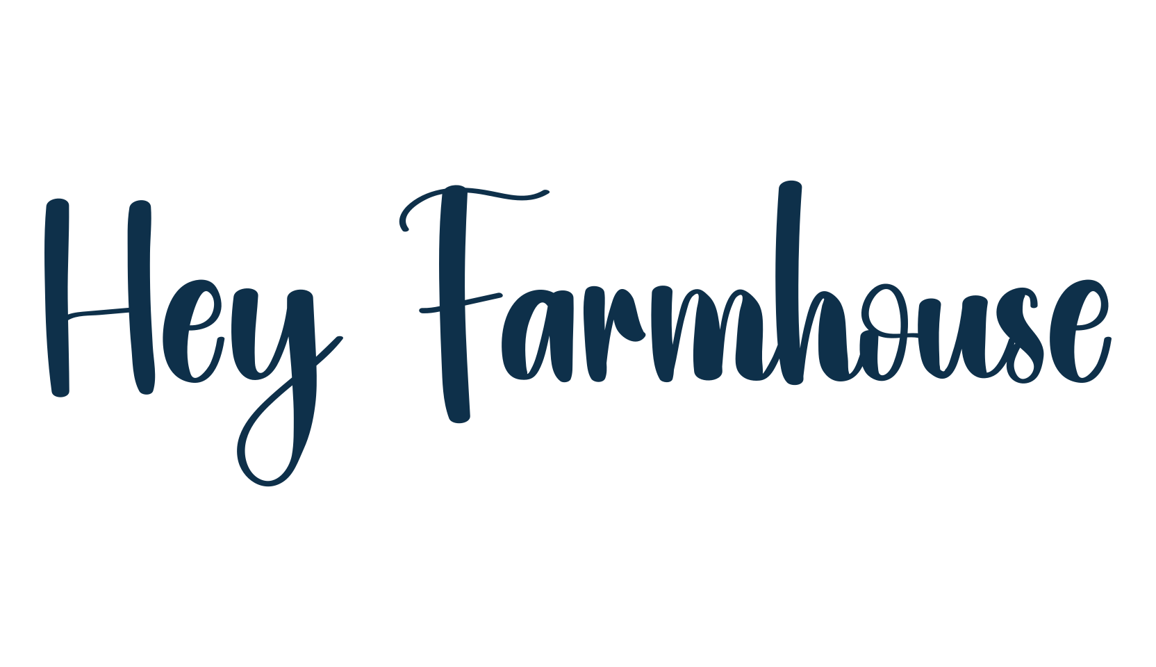 Hey Farmhouse, fancy decorative font preview