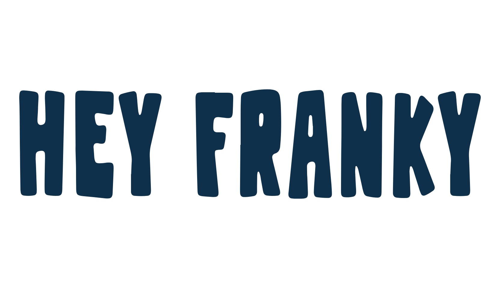 Hey Franky, fancy cartoon decorative font preview