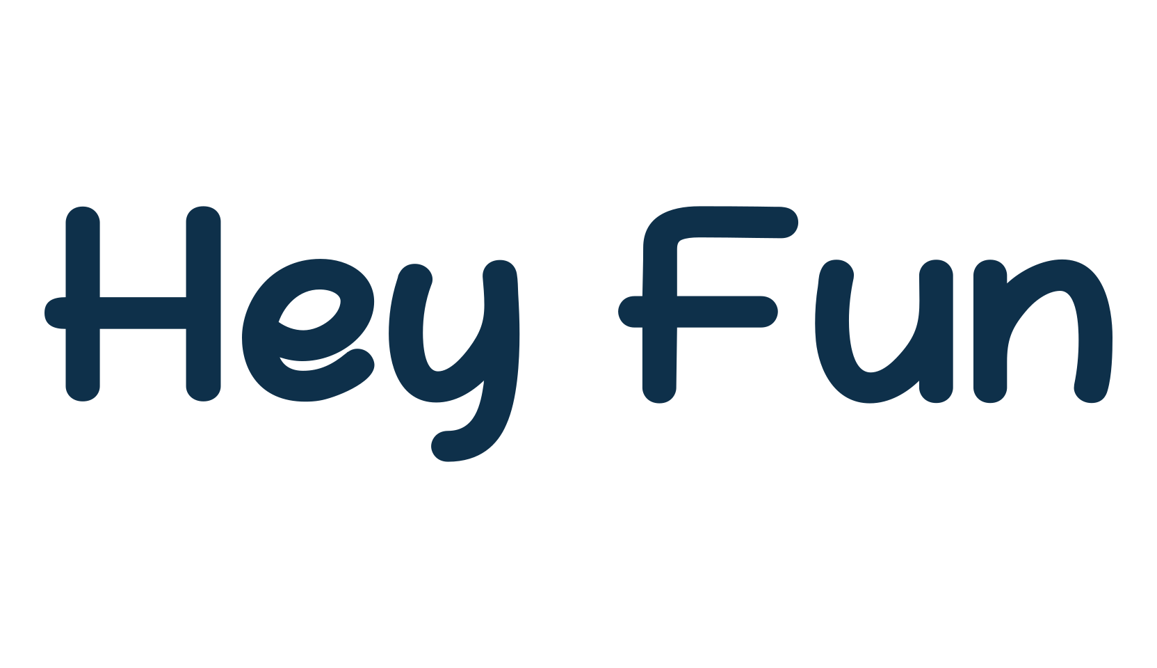 Hey Fun, cartoon font preview