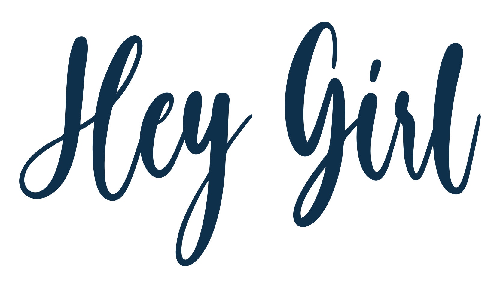 Hey Girl, handwriting font preview