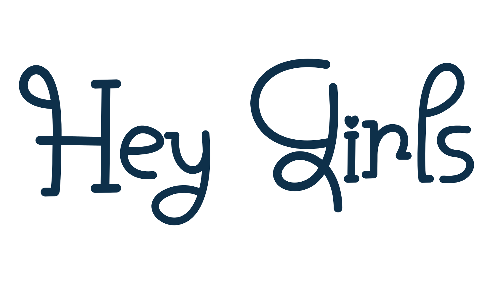 Hey Girls (hey-girls), curly font preview